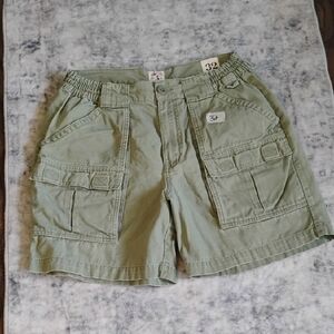 Men's Green Cargo Shorts